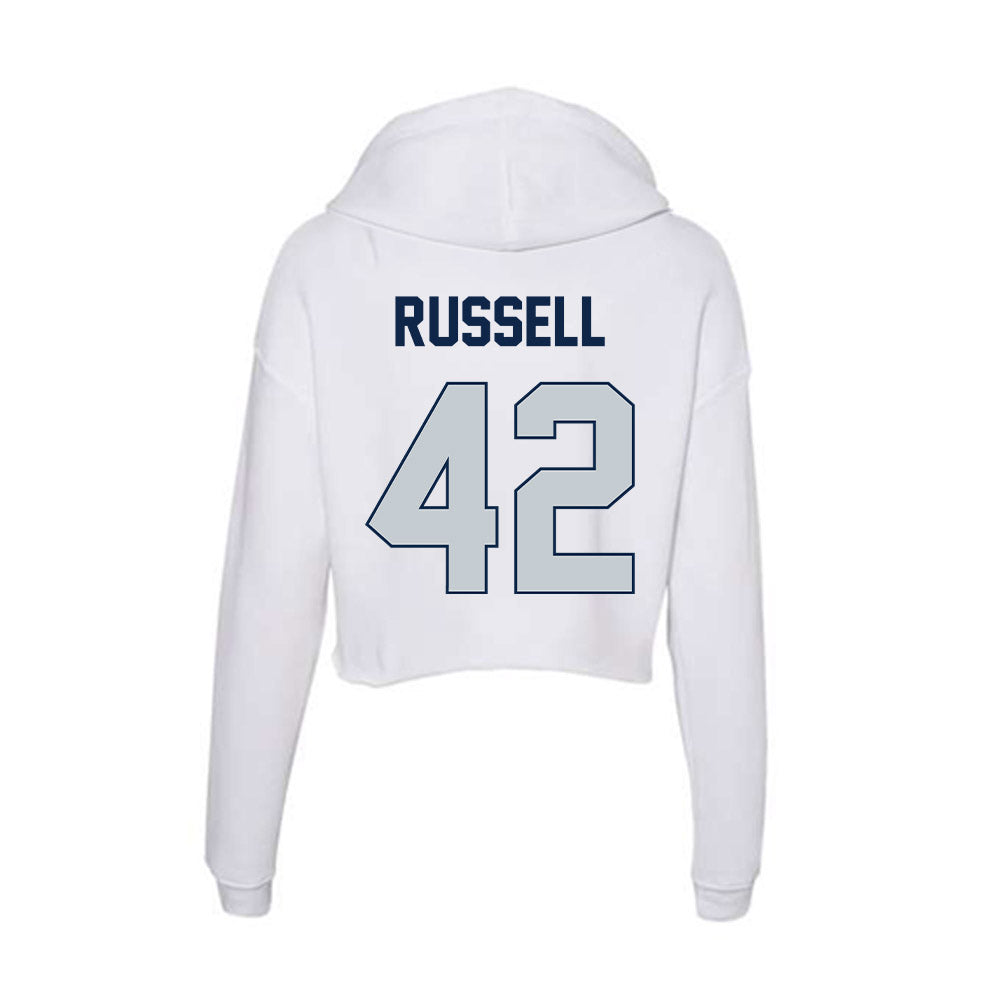 Samford - NCAA Football : Jordan Russell - Women's Crop Fleece Hoodie-1