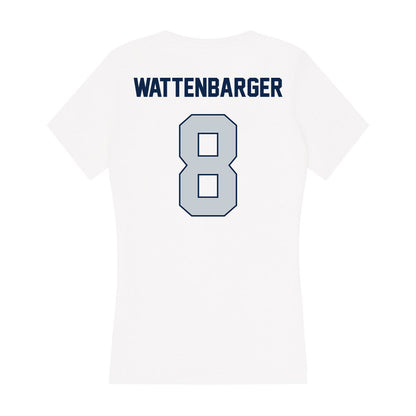 Samford - NCAA Football : Luke Wattenbarger - Women's V-Neck T-Shirt-1