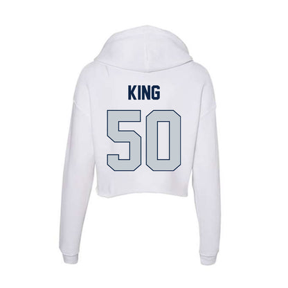 Samford - NCAA Football : Darrian King - Women's Crop Fleece Hoodie-1