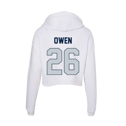 Samford - NCAA Football : Mitch Owen - Women's Crop Fleece Hoodie-1