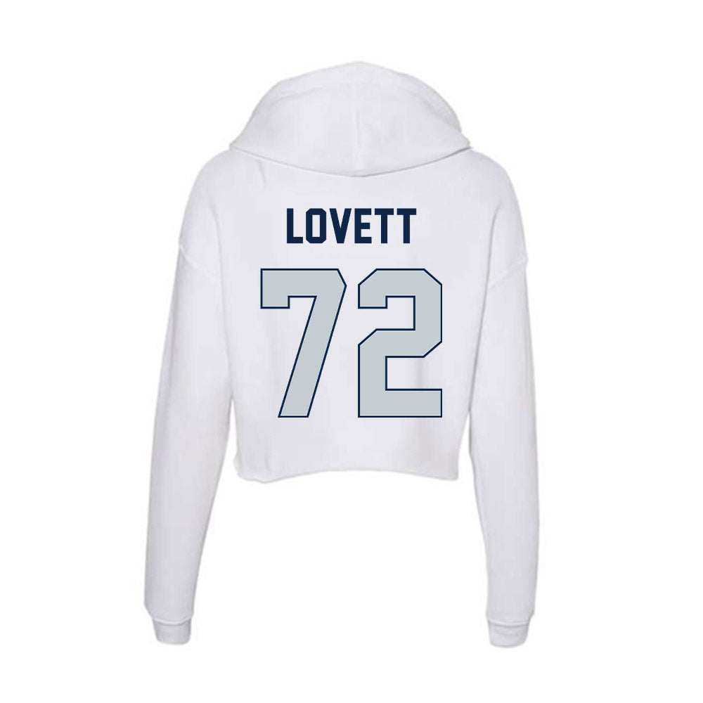 Samford - NCAA Football : Josh Lovett - Women's Crop Fleece Hoodie-1