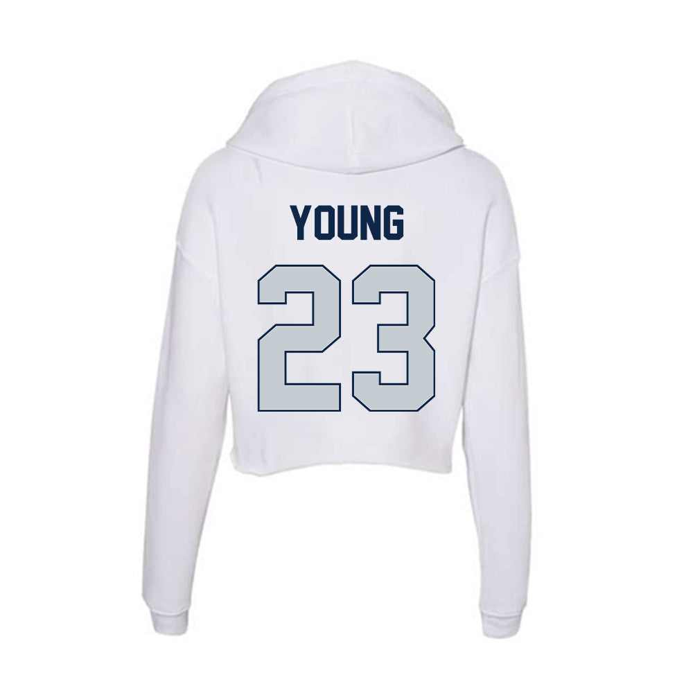 Samford - NCAA Football : Noah Young - Women's Crop Fleece Hoodie-1