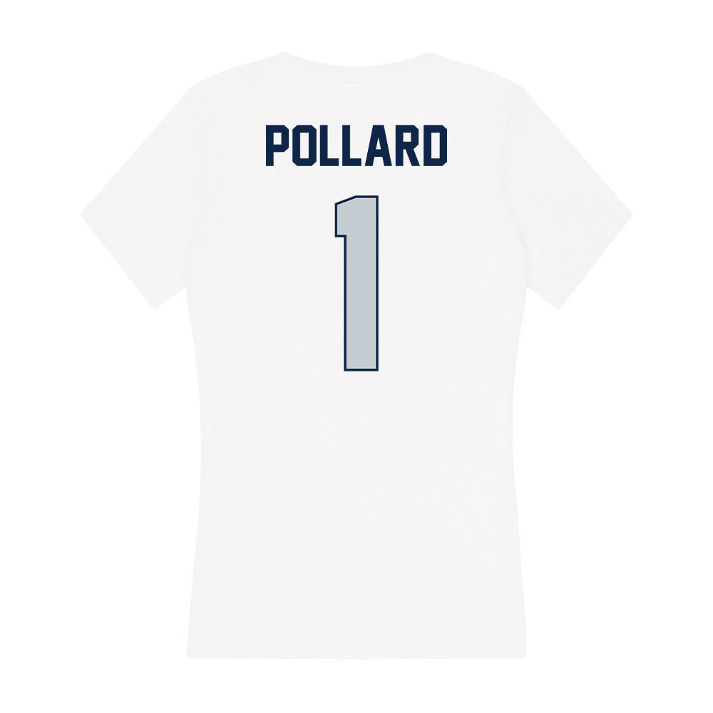 Samford - NCAA Football : Dontae Pollard - Women's V-Neck T-Shirt-1