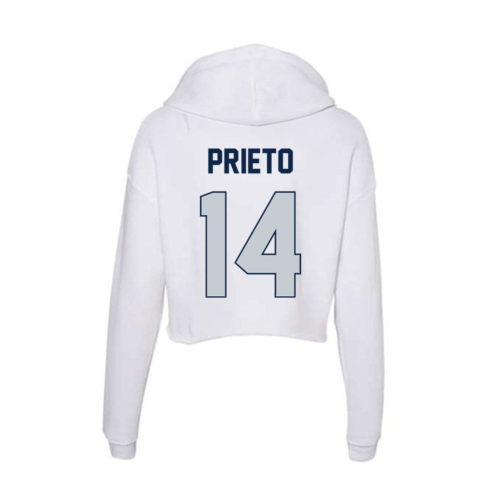 Samford - NCAA Baseball : Angelo Prieto - Women's Crop Fleece Hoodie-1