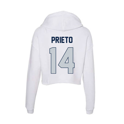 Samford - NCAA Baseball : Angelo Prieto - Women's Crop Fleece Hoodie-1