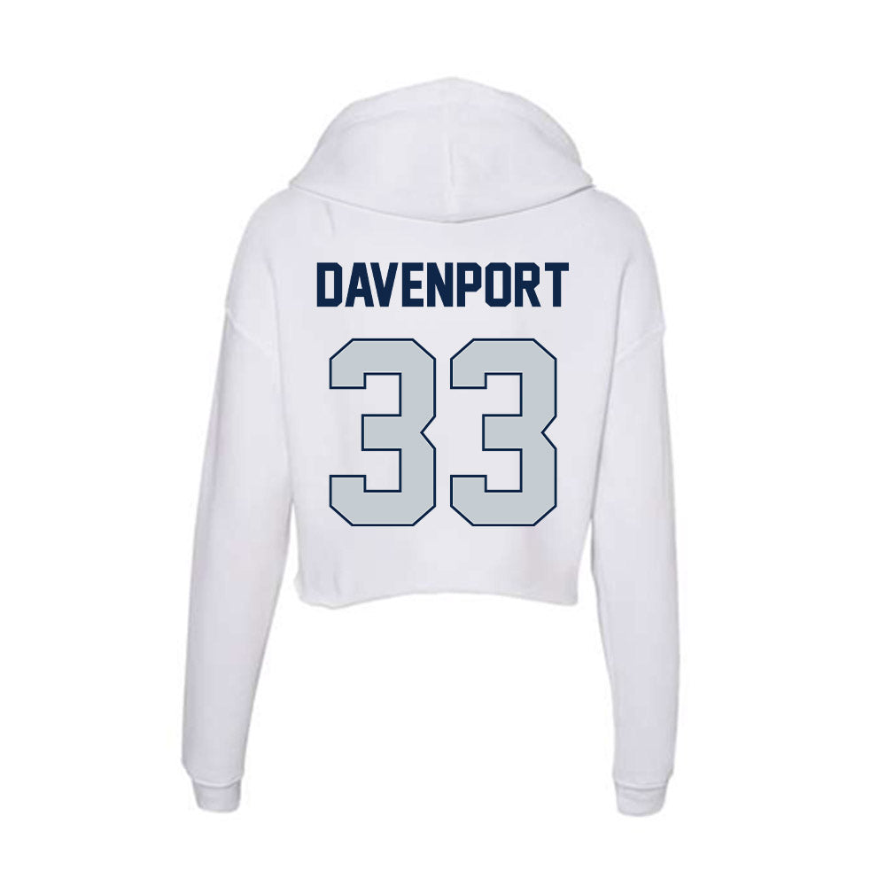 Samford - NCAA Football : Theodore Davenport - Women's Crop Fleece Hoodie-1