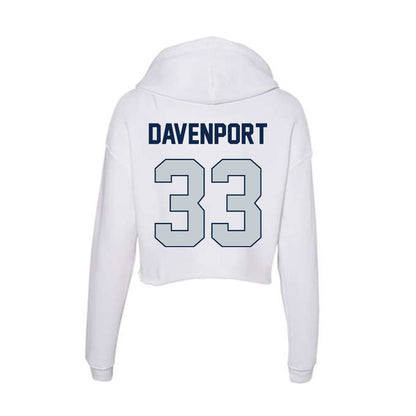 Samford - NCAA Football : Theodore Davenport - Women's Crop Fleece Hoodie-1