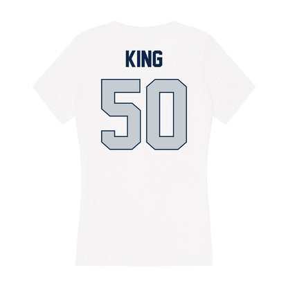 Samford - NCAA Football : Darrian King - Women's V-Neck T-Shirt-1