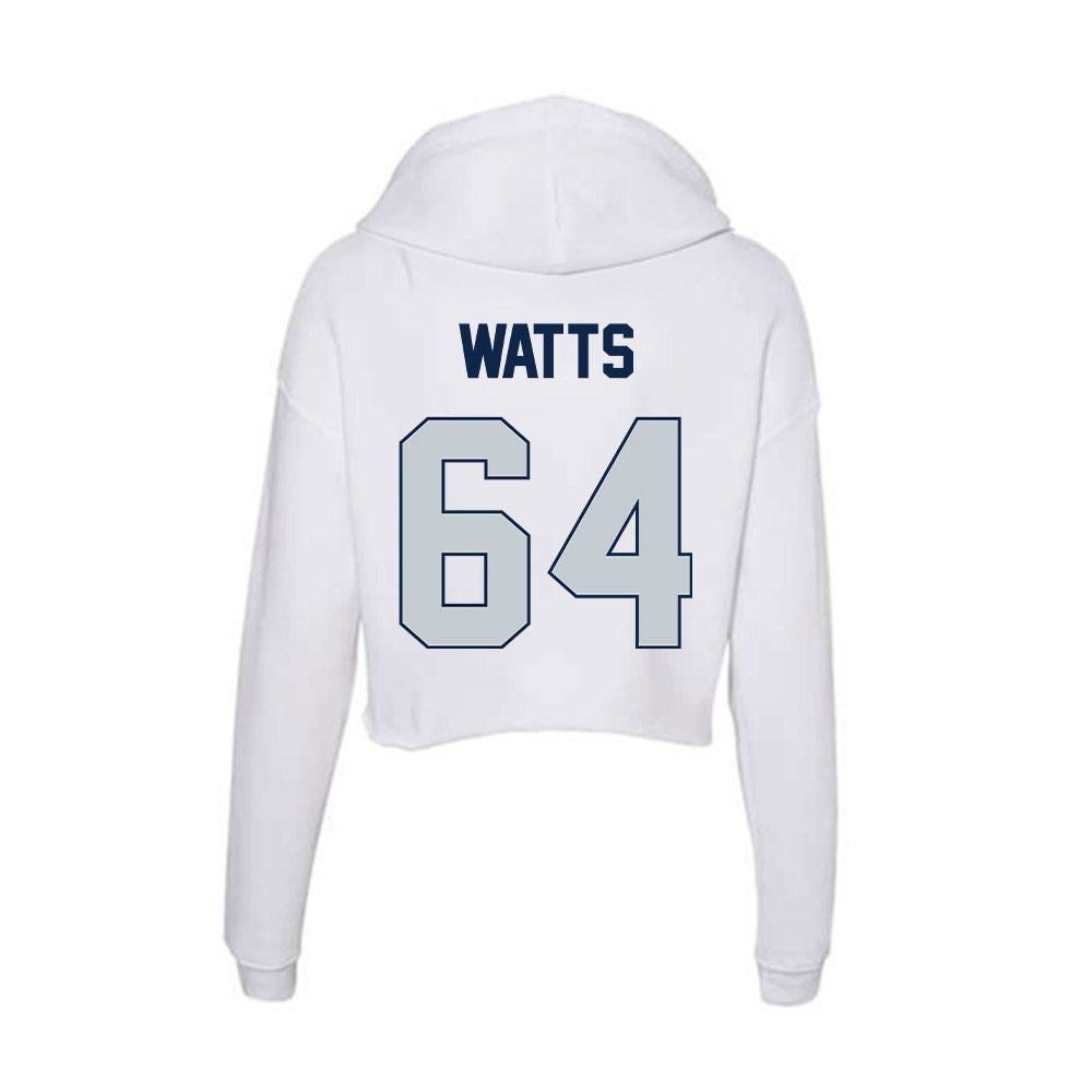 Samford - NCAA Football : Noah Watts - Women's Crop Fleece Hoodie-1