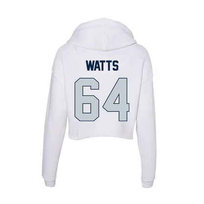 Samford - NCAA Football : Noah Watts - Women's Crop Fleece Hoodie-1