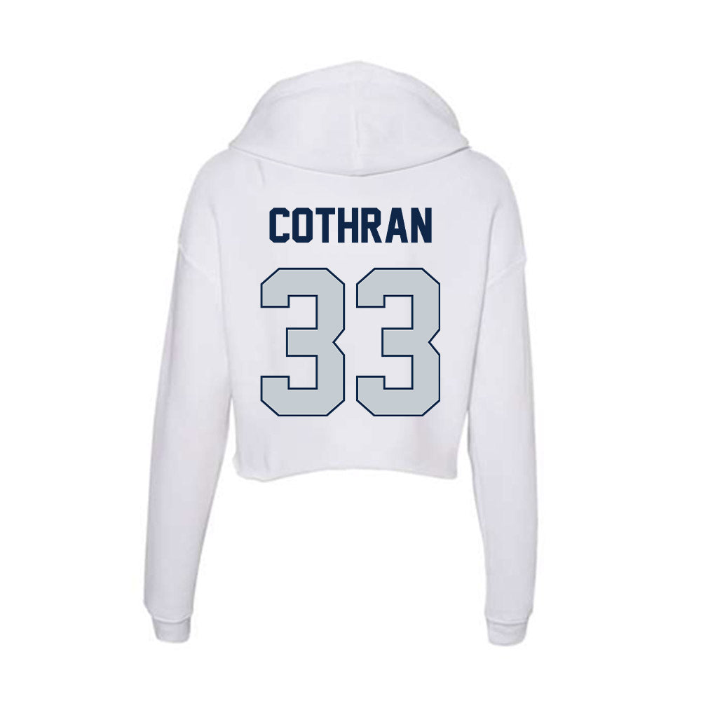 Samford - NCAA Softball : McKayla Cothran - Women's Crop Fleece Hoodie-1