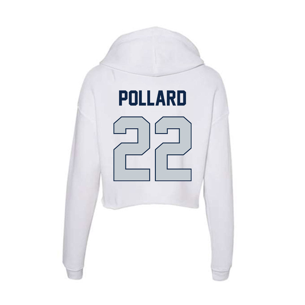 Samford - NCAA Men's Basketball : Jaxon Pollard - Women's Crop Fleece Hoodie-1