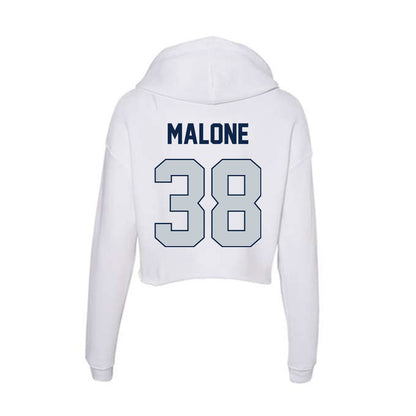 Samford - NCAA Baseball : John Malone - Women's Crop Fleece Hoodie-1