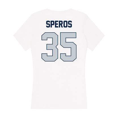 Samford - NCAA Football : Nick Speros - Women's V-Neck T-Shirt-1