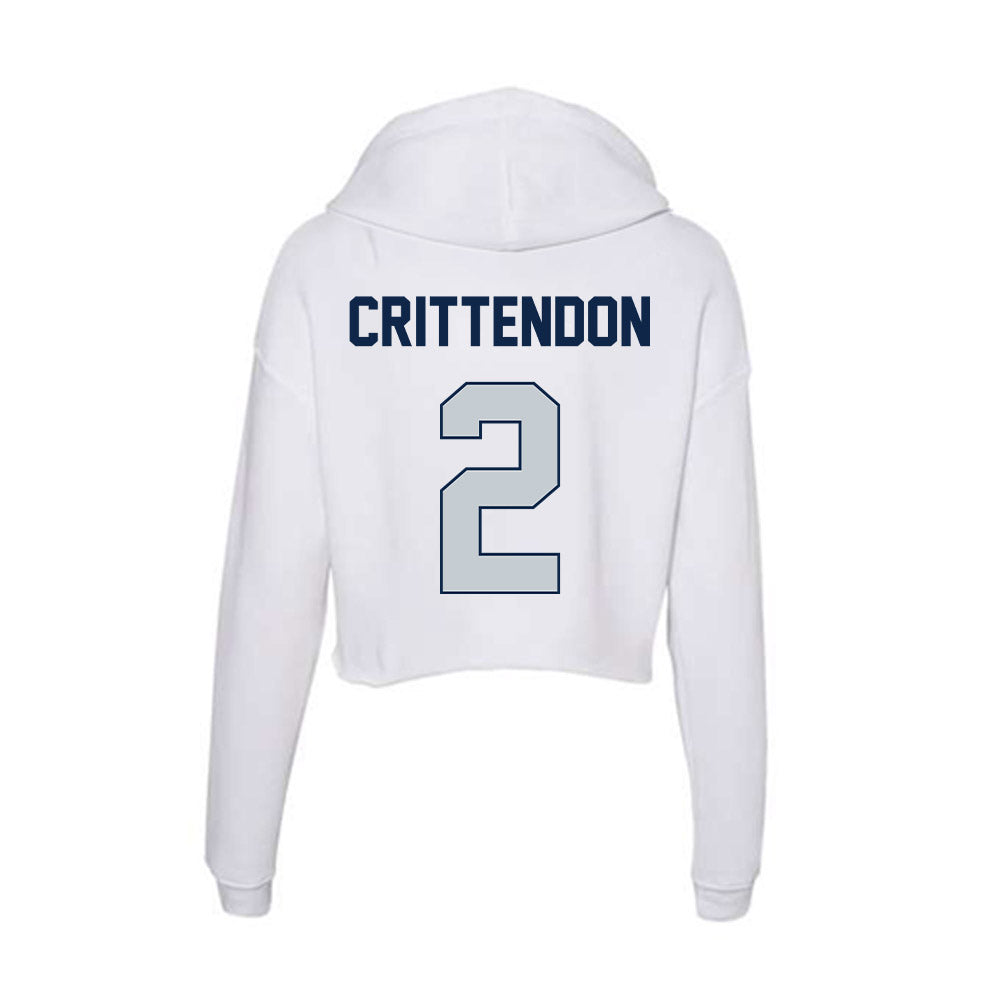 Samford - NCAA Football : Quincy Crittendon - Women's Crop Fleece Hoodie-1