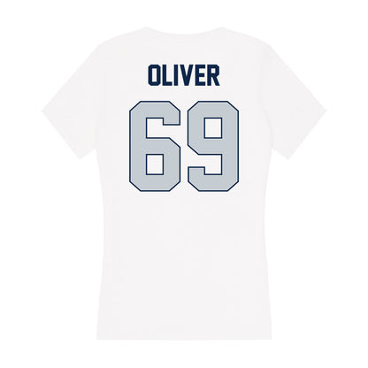 Samford - NCAA Football : JP Oliver - Women's V-Neck T-Shirt-1