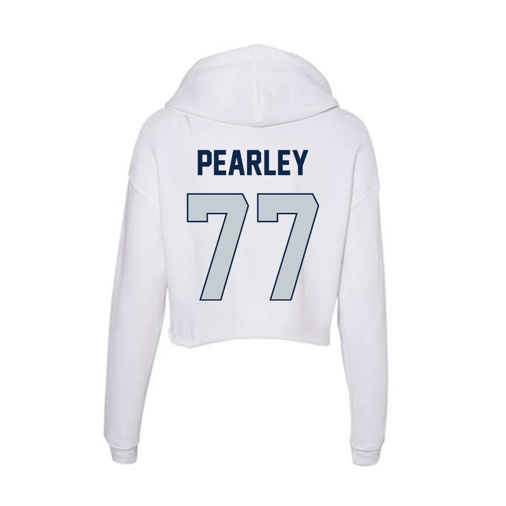 Samford - NCAA Football : Kaleb Pearley - Women's Crop Fleece Hoodie-1