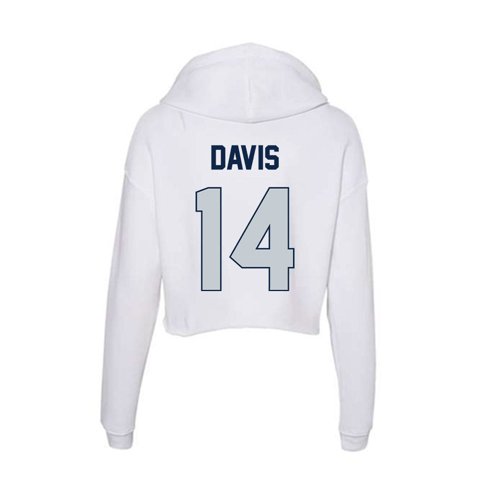 Samford - NCAA Men's Basketball : Brody Davis - Women's Crop Fleece Hoodie-1