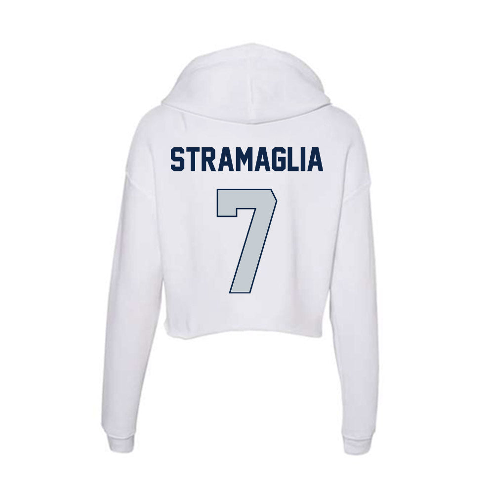 Samford - NCAA Men's Basketball : Paul Stramaglia - Women's Crop Fleece Hoodie-1