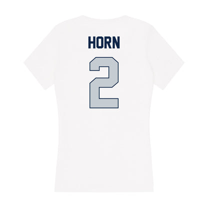 Samford - NCAA Women's Volleyball : Samantha Horn - Women's V-Neck T-Shirt-1