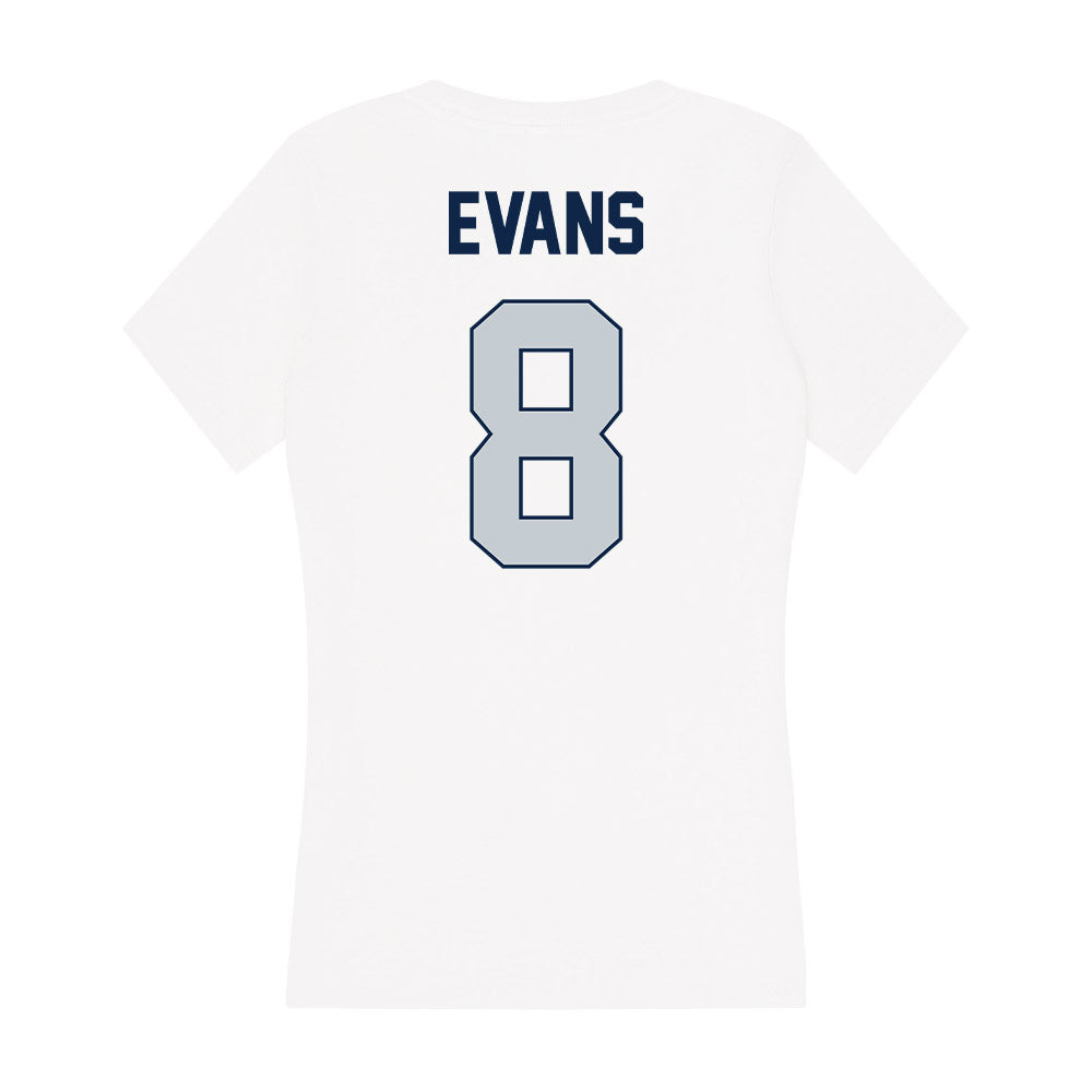 Samford - NCAA Women's Volleyball : Ashley Evans - Women's V-Neck T-Shirt-1