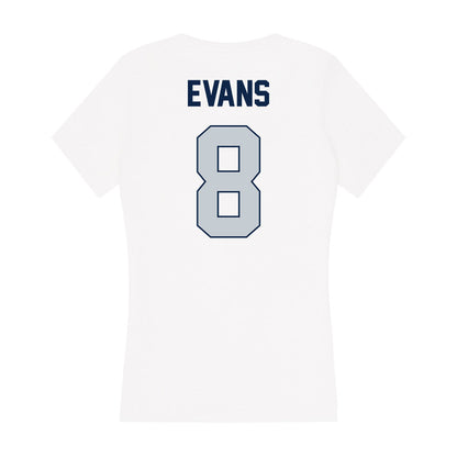 Samford - NCAA Women's Volleyball : Ashley Evans - Women's V-Neck T-Shirt-1