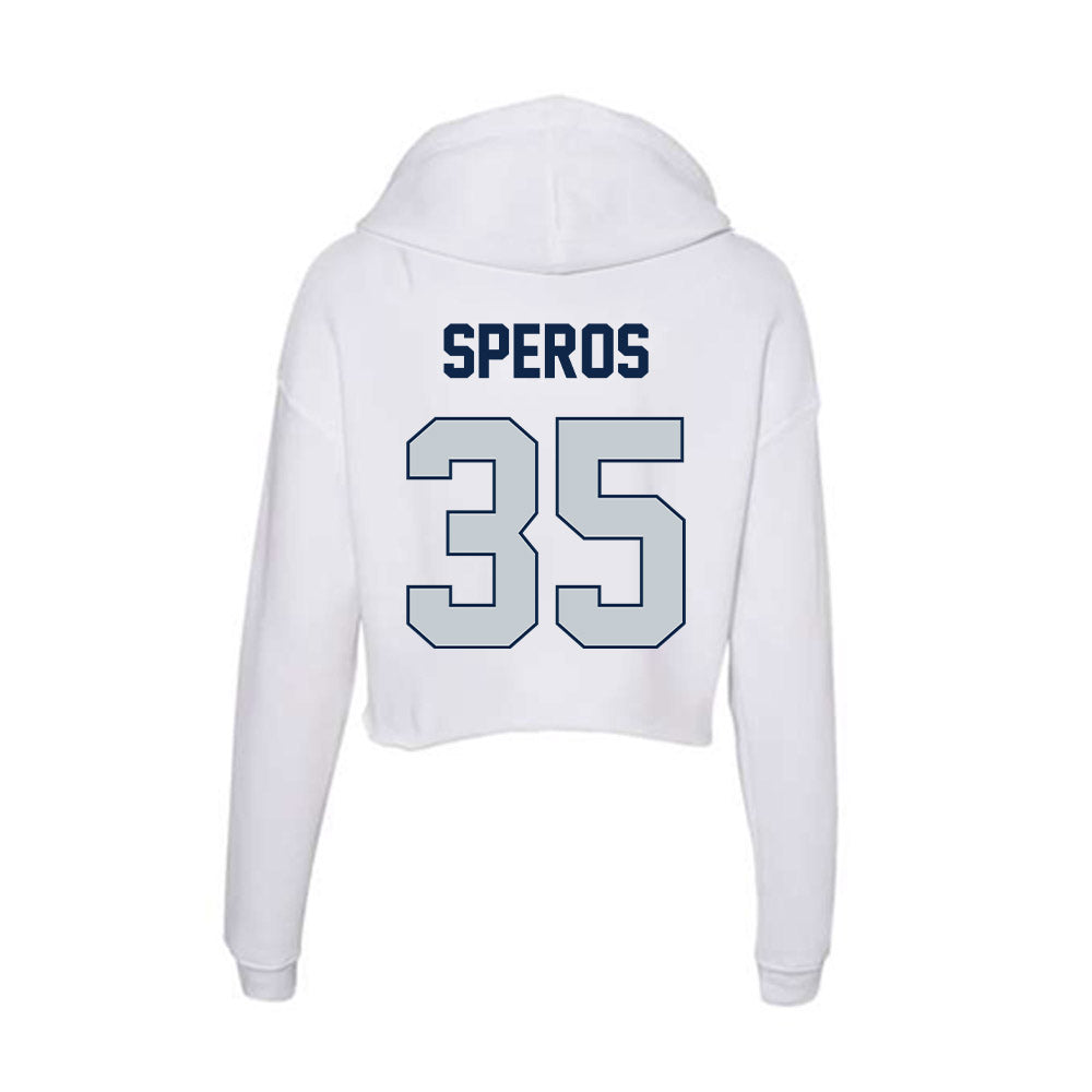 Samford - NCAA Football : Nick Speros - Women's Crop Fleece Hoodie-1