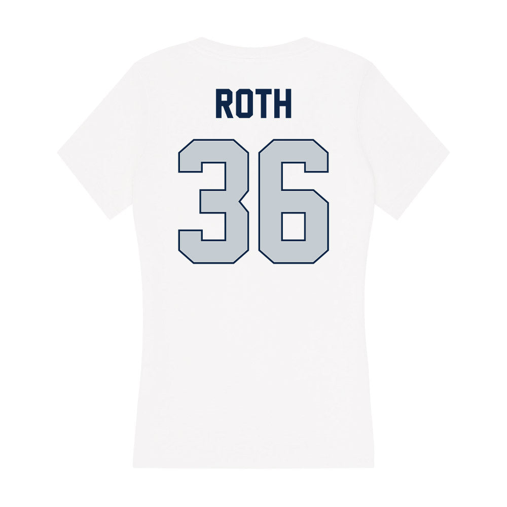 Samford - NCAA Baseball : Adam Roth - Women's V-Neck T-Shirt-1