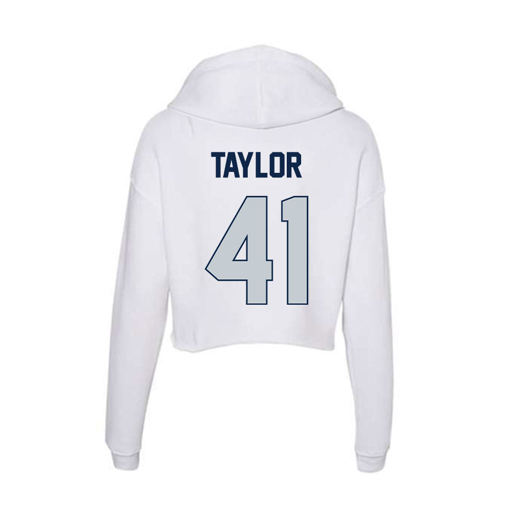 Samford - NCAA Football : Tate Taylor - Women's Crop Fleece Hoodie-1