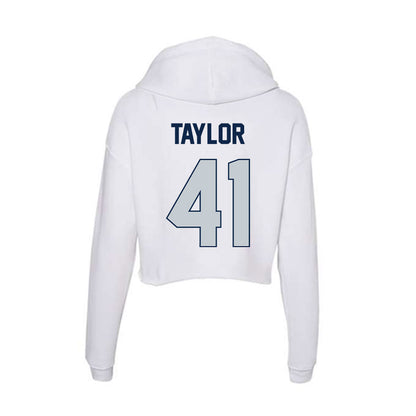 Samford - NCAA Football : Tate Taylor - Women's Crop Fleece Hoodie-1