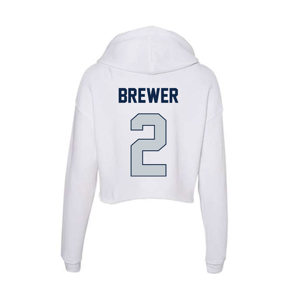Samford - NCAA Women's Basketball : Avary Brewer - Women's Crop Fleece Hoodie-1