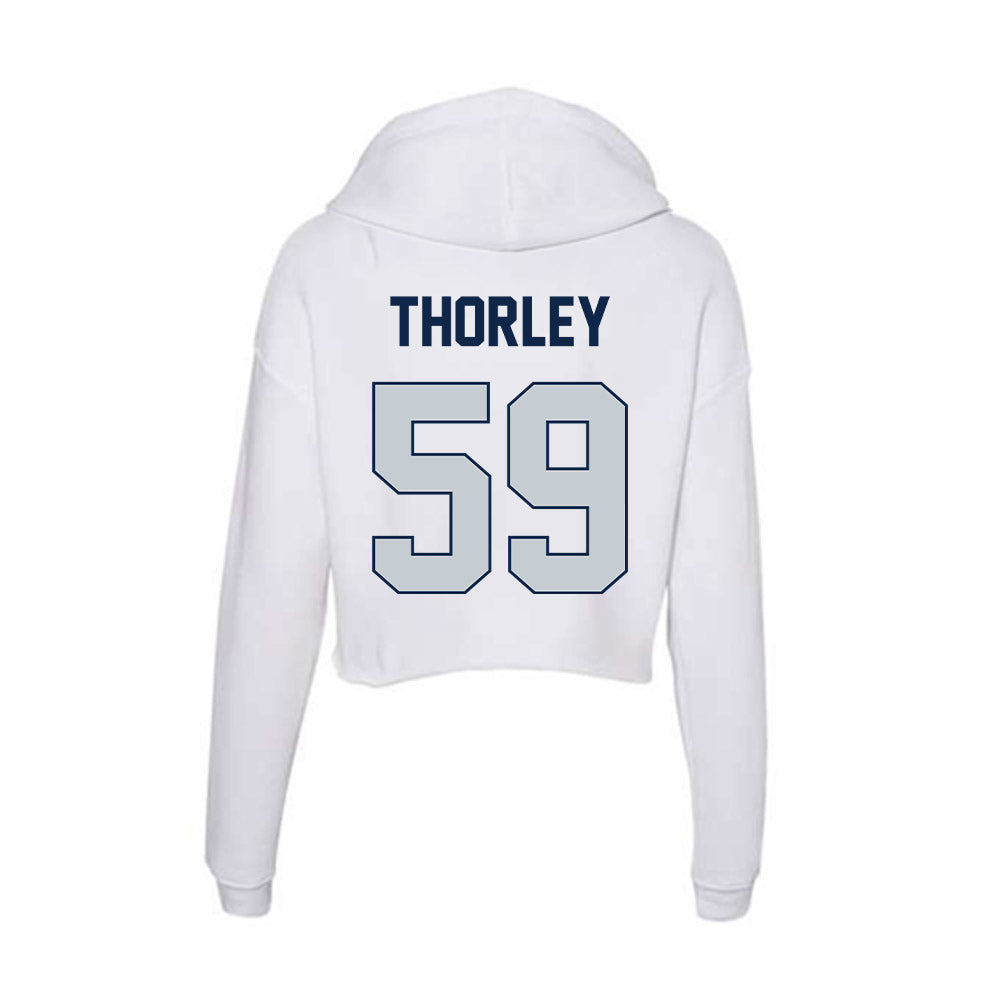 Samford - NCAA Football : Will Thorley - Women's Crop Fleece Hoodie-1