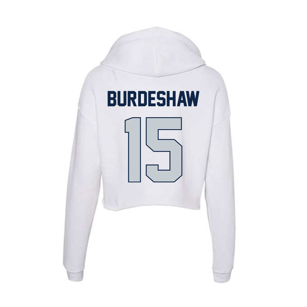 Samford - NCAA Football : Clay Burdeshaw - Women's Crop Fleece Hoodie-1