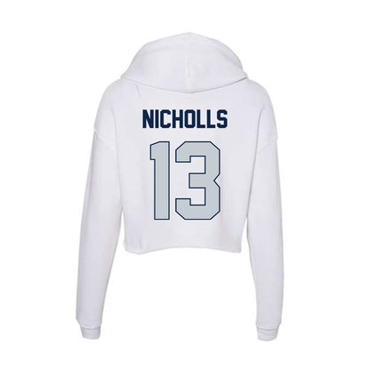 Samford - NCAA Men's Tennis : Darcy Nicholls - Women's Crop Fleece Hoodie-1