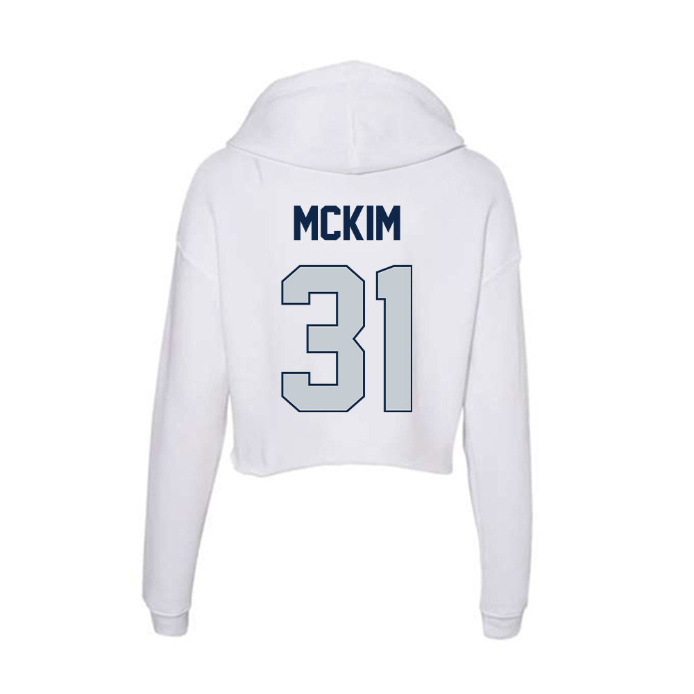 Samford - NCAA Football : Maddox McKim - Women's Crop Fleece Hoodie-1