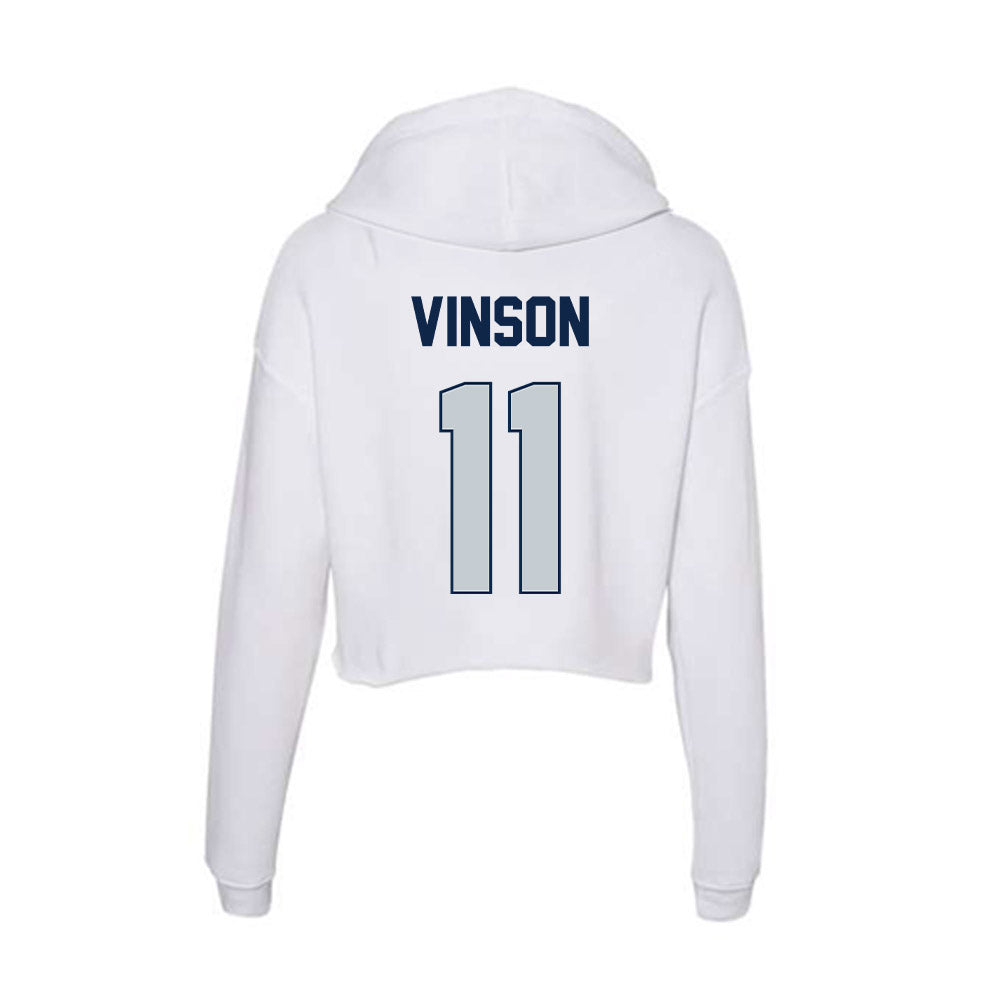 Samford - NCAA Football : Rayf Vinson - Women's Crop Fleece Hoodie-1