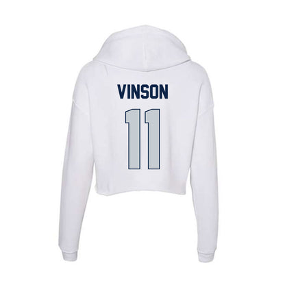 Samford - NCAA Football : Rayf Vinson - Women's Crop Fleece Hoodie-1