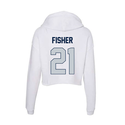 Samford - NCAA Football : Ethan Fisher - Women's Crop Fleece Hoodie-1