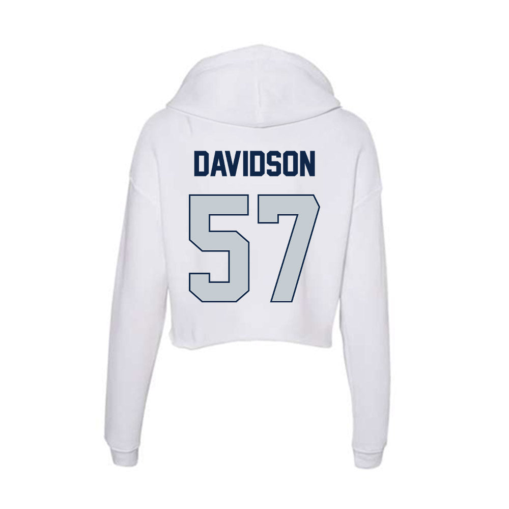 Samford - NCAA Football : Web Davidson - Women's Crop Fleece Hoodie-1