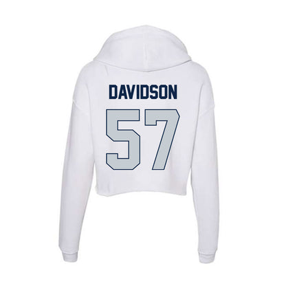 Samford - NCAA Football : Web Davidson - Women's Crop Fleece Hoodie-1