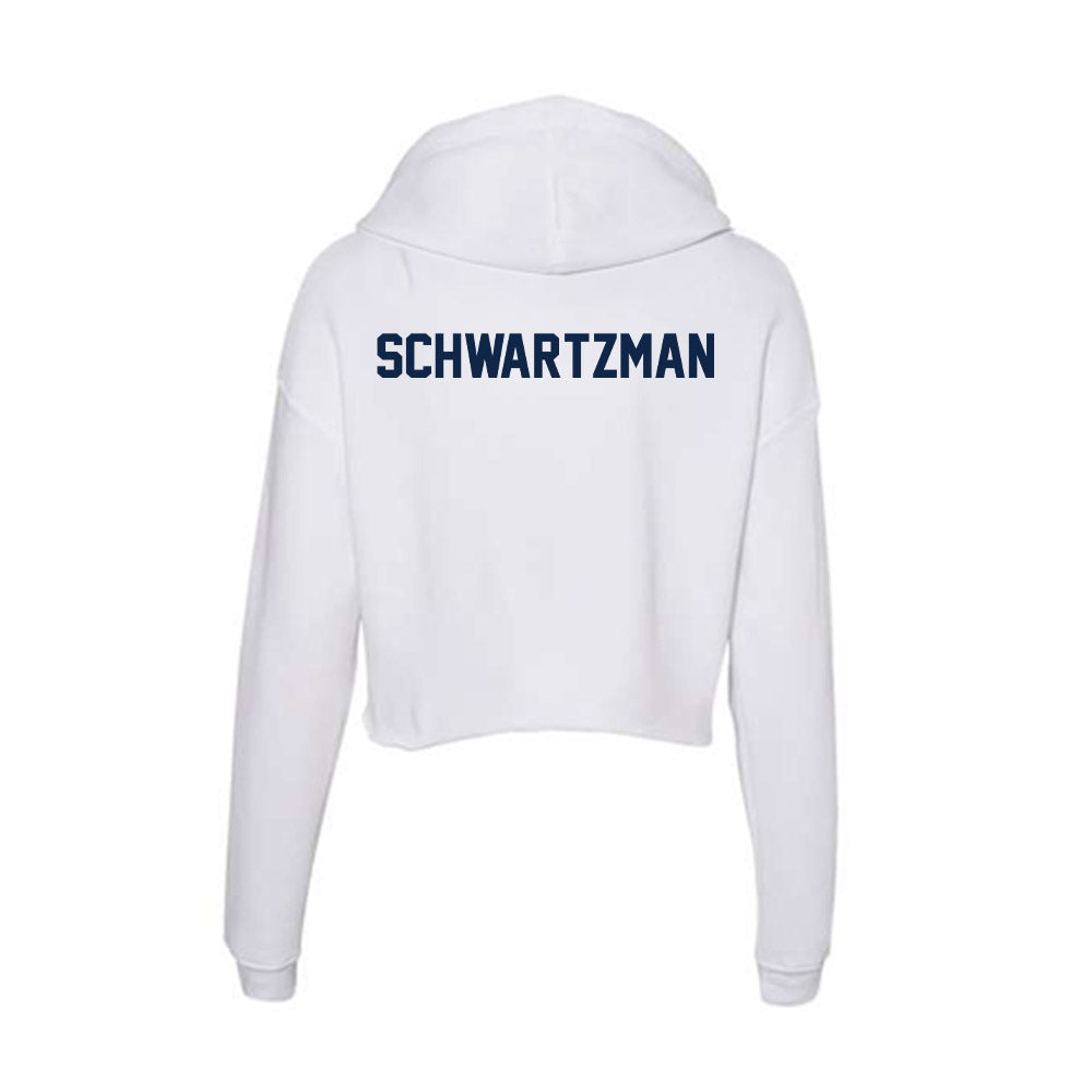 Samford - NCAA Men's Tennis : Martin Schwartzman - Women's Crop Fleece Hoodie-1