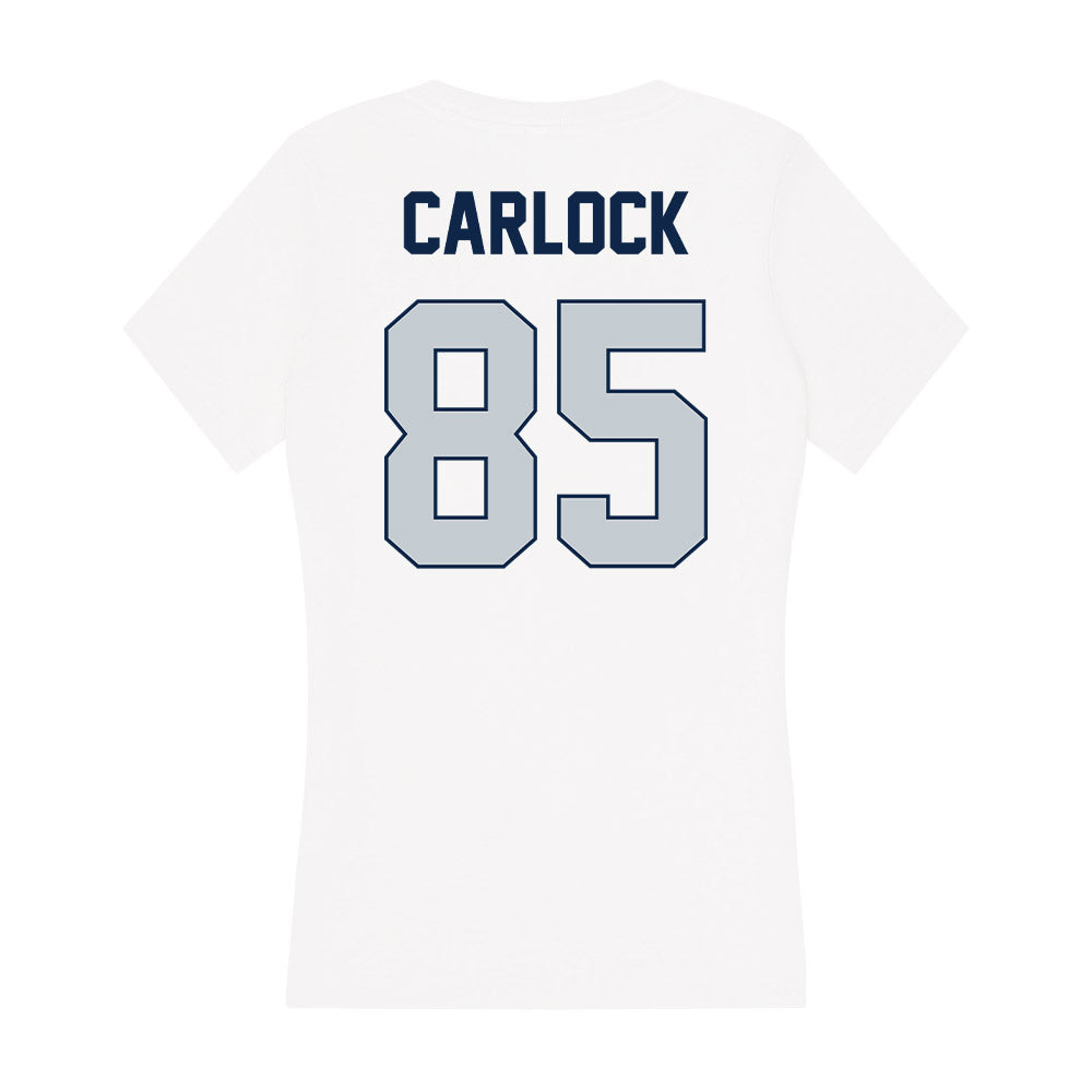 Samford - NCAA Football : Wesley Carlock - Women's V-Neck T-Shirt-1