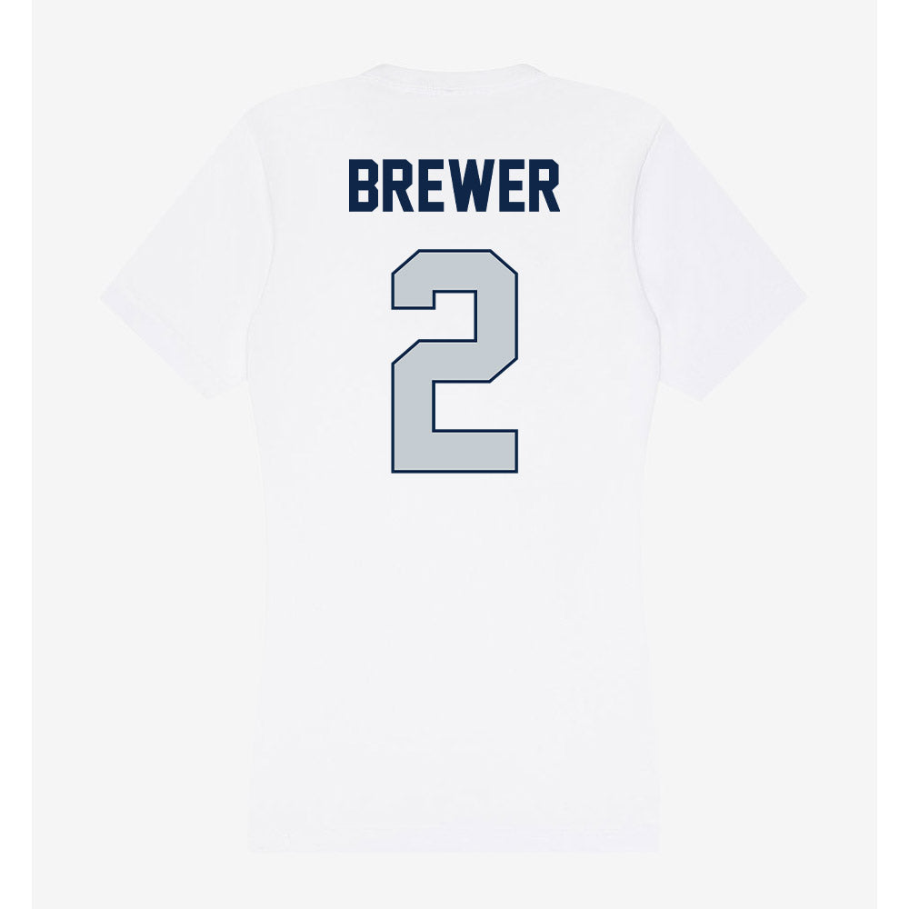 Samford - NCAA Women's Basketball : Avary Brewer - Women's V-Neck T-Shirt-1