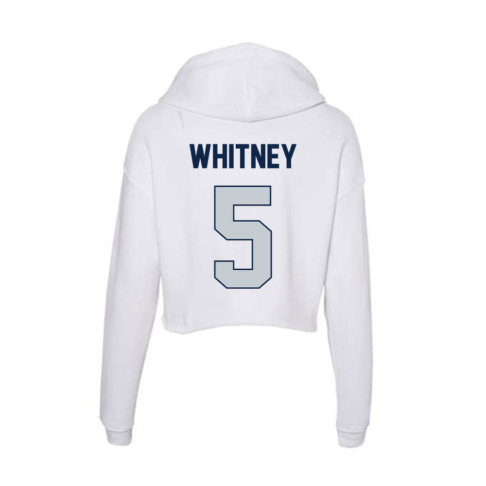 Samford - NCAA Baseball : John Whitney - Women's Crop Fleece Hoodie-1