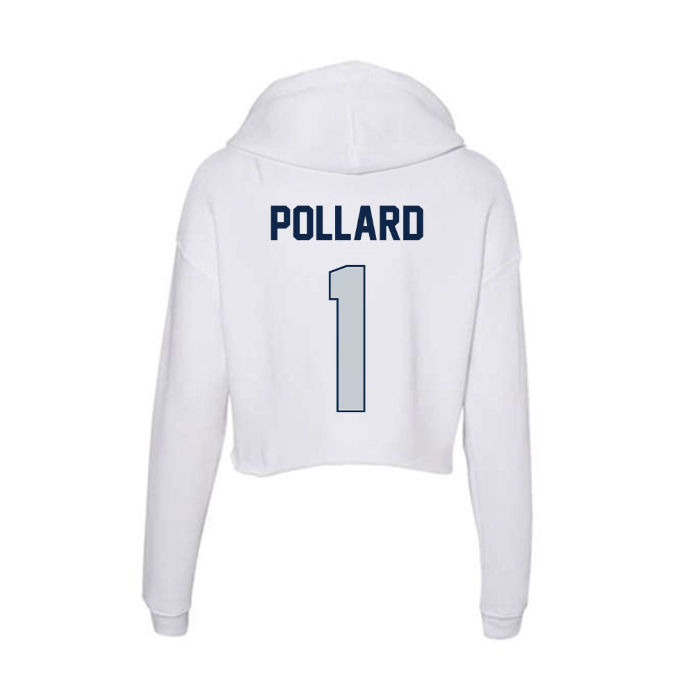 Samford - NCAA Football : Dontae Pollard - Women's Crop Fleece Hoodie-1