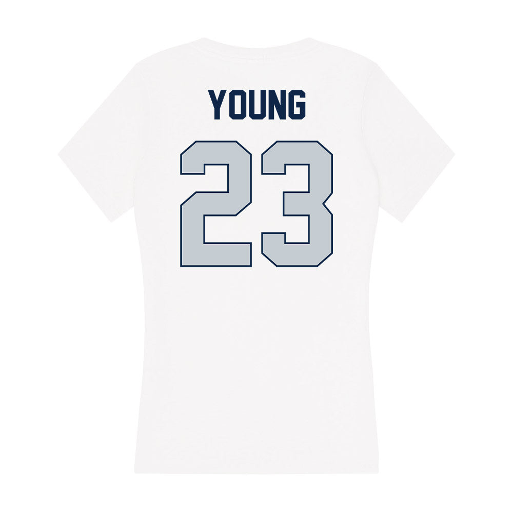 Samford - NCAA Football : Noah Young - Women's V-Neck T-Shirt-1