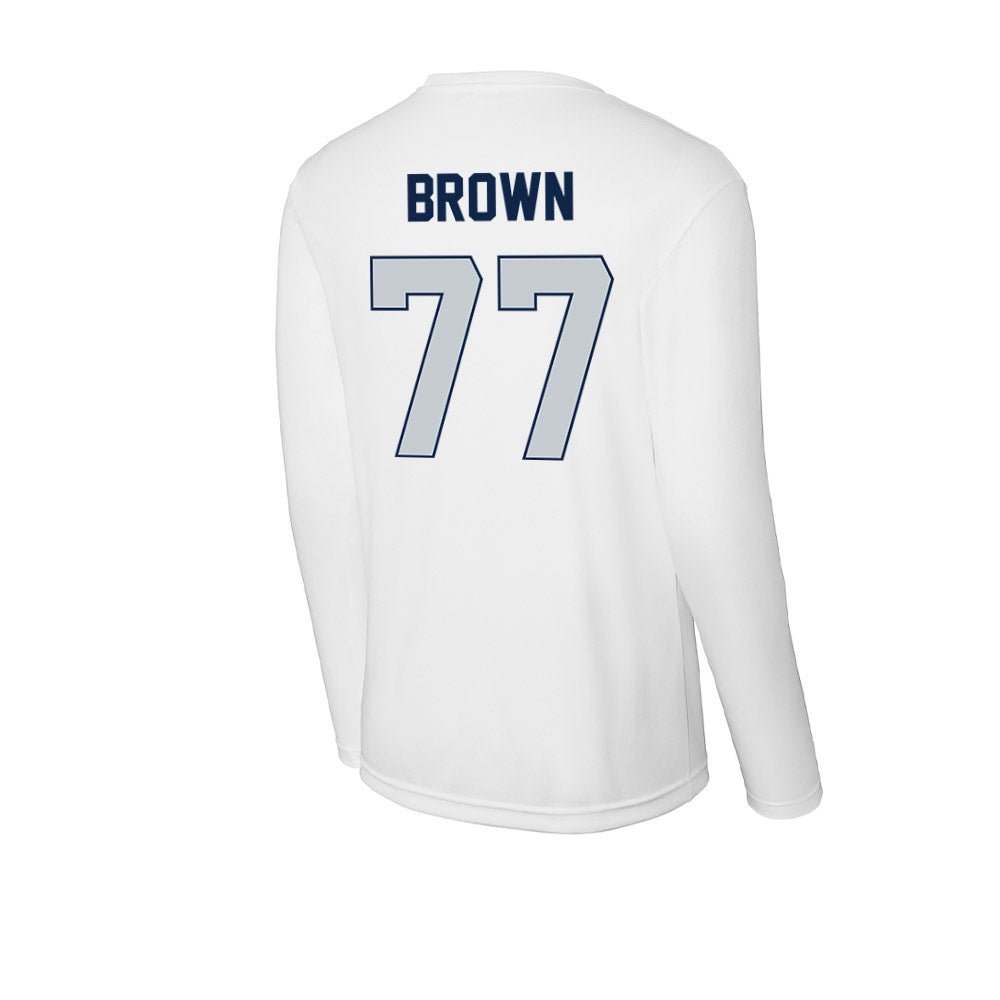 Samford - NCAA Football : Zach Brown - Performance Long Sleeve T-Shirt-1