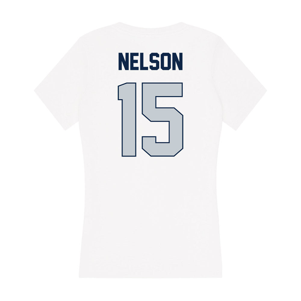 Samford - NCAA Softball : Lindsey Nelson - Women's V-Neck T-Shirt-1