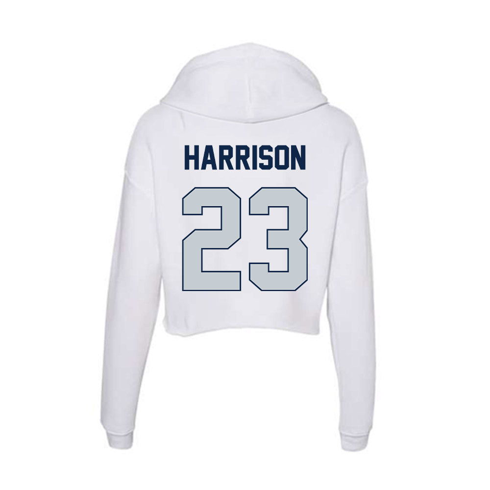 Samford - NCAA Men's Basketball : Caleb Harrison - Women's Crop Fleece Hoodie-1