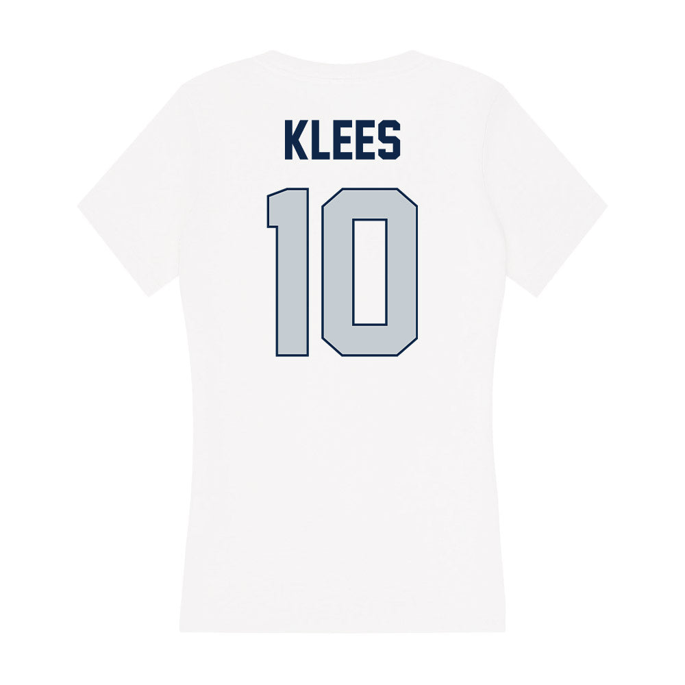 Samford - NCAA Football : Haden Klees - Women's V-Neck T-Shirt-1